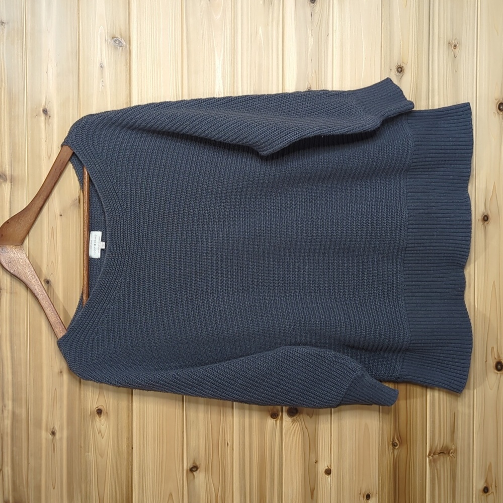 Lucky Brand Womens Sweater 2X Gray Dolman Sleeve Wide Neck